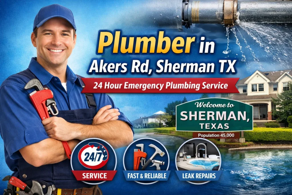 Plumber in Akers Rd, Sherman TX | 24 Hour Emergency Plumbing Service