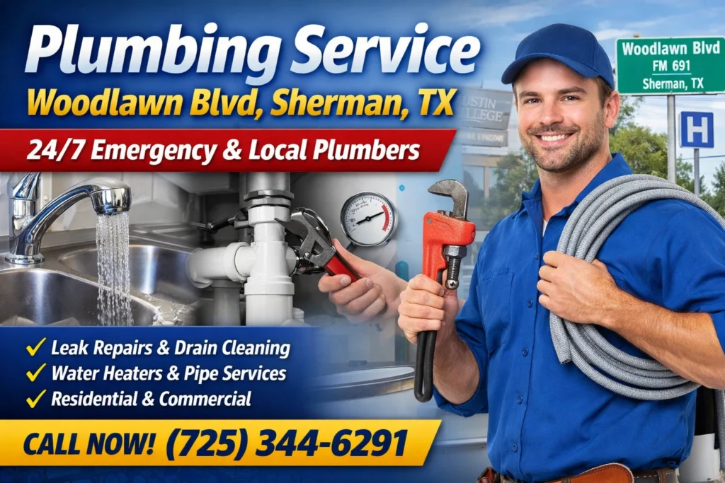Plumber in Woodlawn Boulevard (FM 691), Sherman, TX